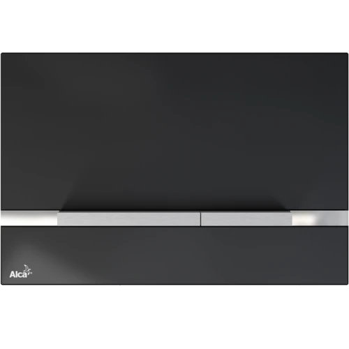 Кнопка управления для инсталляции стекло-черный ALCAPLAST STRIPE-GL1204