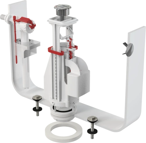 Выпускной комплект с двойной кнопкой ALCAPLAST SA08A 3/8" CHROM