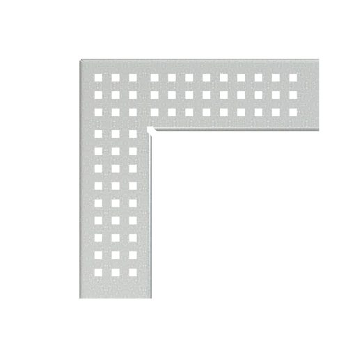 Решетка для дренажного углового желоба 75 мм оцинкованная сталь ALCAPLAST ADZ-R103R