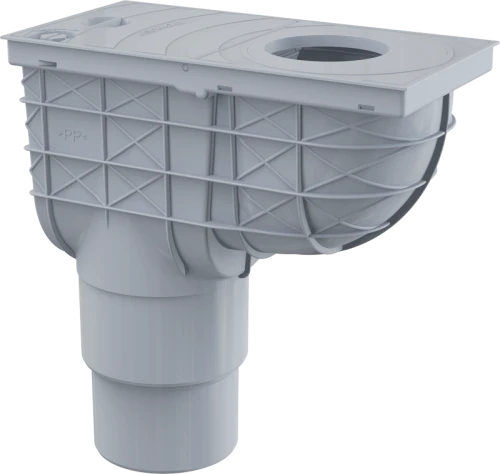 Ливнеотвод 300х155/125/110 мм сток – прямой серый ALCAPLAST AGV4S