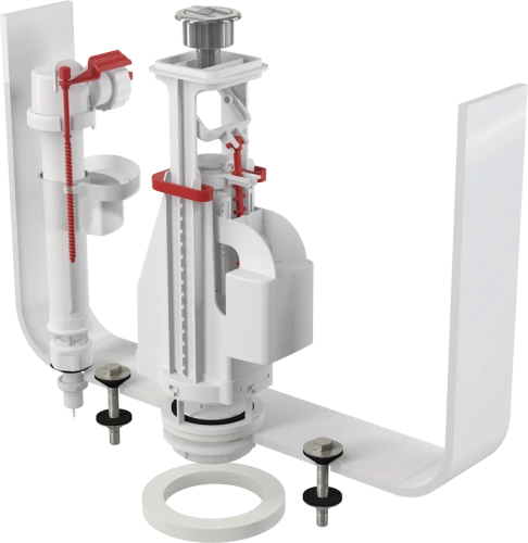Выпускной комплект с двойной кнопкой ALCAPLAST SA08AS 3/8" CHROM
