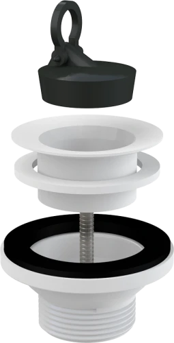 Донный клапан для раковины 5/4" с пластмассовой peшeткой DN63 AlcaPlast A32