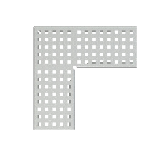 Решетка для дренажного углового желоба 100 мм оцинкованная сталь ALCAPLAST ADZ-R123R