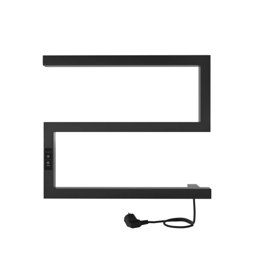 Полотенцесушитель Sparta (electro) 40/50 (таймер, скрытый провод справа, Черный муар) INDIGO