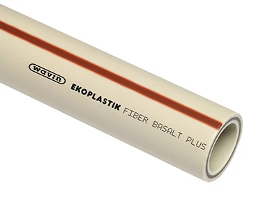 Труба полипропиленовая армированная базальтом EKOPLASTIK BASALT PLUS S4 90х10,1 для холодной и горячей воды до 90гр
